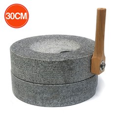 국산 화강암 맷돌(30cm)/ 전통맷돌 전통소품 멧돌 분쇄기/ 코지마트, 1개