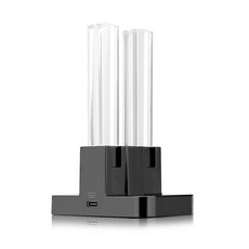 DOBE 충전 도크 조이콘용 스위치와 호환 OLED 모델 컨트롤러 램프 포스트 LED 표시 TNS-875 포함, [01] 블랙, 1개