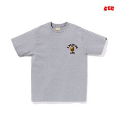 베이프 반팔 티 티셔츠 기본 COLLEGE ONE POINT TEE M
