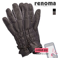 RENOMA 스마트터치 듀오 셔링 여성 패딩장갑 RN 27801