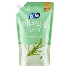 솔찬히 라이온 참그린 허브식초 주방세제 리필 860ml /a5F8C27 club:M 라이온+ &DSY S9J/B4, 밀리mi, 1_im
