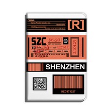 행복한 구멍가게 독창적 항공권 적용 IPAD 102 표시스티커 인싸템 3 보호케이스 105 인치 97MINI5 태블릿, P882 귤색 항공권 （펜 홀더 타입