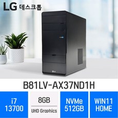 LG 데스크탑 B81LV-AX37ND1H, 8GB, 512GB, WIN11 Home, 8GB