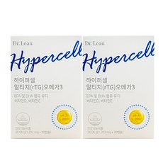 닥터린 하이퍼셀 알티지(rTG) 오메가3 1 202mg x 30캡슐 1 2 3 6박스 1 2 3 6개월분, 2개, 30정