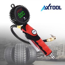 AXTOOL 디지털 타이어 게이지 공기압 주입기, 1개