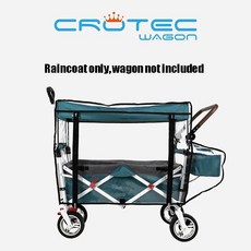 유아 웨건 Crotec 왜건 CROTEC WAGON 레인 쉘터 어린이 트롤리 쌍둥이는 유모차 방수를 포함하지 않는 아기 레인 커버에 앉을 수 있습니다., 레인 커버