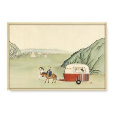 행복 단속 중 함보경 작가, 원목／305x203mm