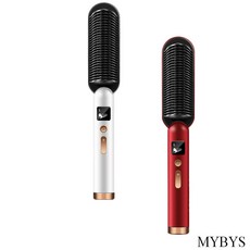 MYBYS프로페셔널 다용도 헤어 고데기 당기기 UU-730, 빨간색