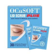 OCuSOFT Lid Scrub PLUS - Pre-Moistened Leave-On Eyelid Wipes for Moderate to Severe Conditions Moist, OCuSOFT Lid Scrub PLUS - Pre-M, 1개