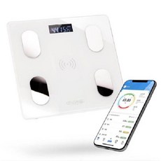 겐지아 스마트 바디 체크 체중계 화이트
