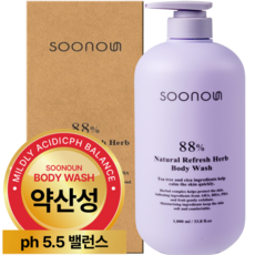 수노은 내츄럴 88만PPM 허브 약산성 퍼퓸 등드름 바디워시 시트러스향, 1개, 1L 1개, 1000ml