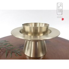 [오부자방짜유기] 제사 잔대와 잔알 세트 / 무형문화재14호, 1개
