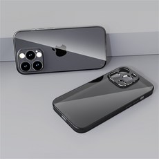1+1 아이폰 14 그레이 투명 케이스 젤리 범퍼 Plus Pro Max 플러스 프로 맥스 카메라보호 업그레이드 나노도트 유막현상방지