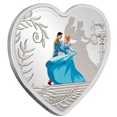 Disney Princess 1 Oz 실버코인 은화 기념품 주화 CINDERELLA 70th Anniversary Silver Coin 2$