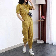 자라키즈린넨점프수트