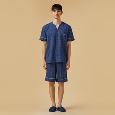 자주남성파자마