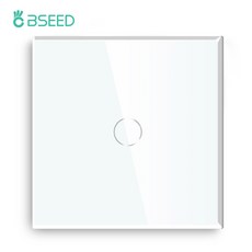 웨이 센서 터치 화이트 1/2/3 계단 라이트 패널 1/2 블랙 전원 Bseed Gang EU 중간 유리, 1개