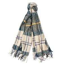 [갤러리아] Barbour(바버)[갤러리아 광교] Barbour 바버 Tartan 체크 Boucle 스카프 그린 (LSC0130)