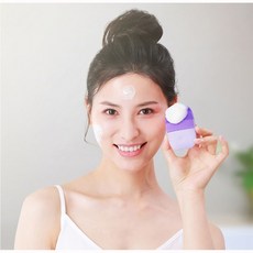 샤오미 인페이스 진동클렌저 2세대 업그레이드 MS2000 PRO 전동 음파식 실리콘 세안기 국내배송, 블루