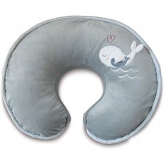 Boppy 간호 베개 및 포지셔너 Luxe Chevron Whales / Gray