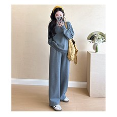 가을 캐주얼 헐렁한 후디+긴 바지 임산부복 세트 두 벌 세트