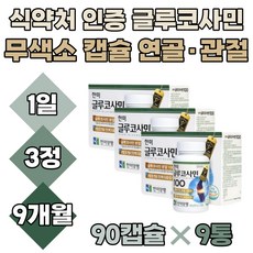 연골 관절 글루코사민 허리 무릎 건강 허리통증, 148.5g, 3개