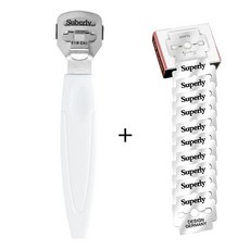 발 피부 스킨 면도기 옥수수 큐티클 커터 리무버 제거 강판 페디, White and Blade, 1개