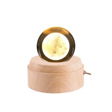 오르골무드등 수동 스노우볼 미니 오르골 뮤직박스 회전 목마 인테리어 소품 오르골, M