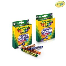 크레욜라워셔블크레용16색