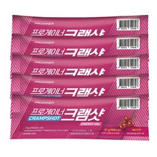 프로게이너 크램샷 체리맛 5포 근육경련 쥐방지 에너지젤 러닝 자전거 라이딩 마라톤 등산 골프 파워젤, 5개, 35g