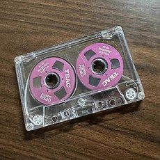 레코더 양면 컬러 하우징 빈 테이프 금속 미니 마켓 테이프 카세트 55 분 레코드 가능 1 개, Pink, 08 Pink
