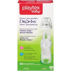 Playtex 간호 시스템 Drop Ins Bottle Liners Pre-Formed Soft 50 ct 8 oz: Health &amp; Personal Care, 단일옵션