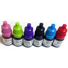 애플시드 스탬프 잉크리필 5ml, 지류용, 1개, 레드