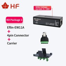 ElfinEW11A 무선 네트워킹 장치 Modbus TPC IP 기능 RJ45 RS485와이파이 직렬 서버 DTU 5 36V, 2) 기타 - kit 1