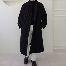 남성 오버핏 로브 롱 발마칸 코트 3Color
