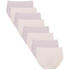 Suekaphin 8팩 임산부 속옷 편안하고 매끄러운 여성용 임산부 지원 속옷 4x라이트핑크+4x라이트 퍼플