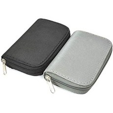 미국직배송 메모리카드 케이스s 2 Packs Bestshoot 메모리카드 거치대 가방s Pouch Organizer Keeper 22, Grey  black_One Size, 상세 설명 참조0, 상세 설명 참조0