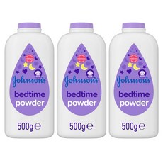 존슨즈 베이비 베드타임 파우더 대용량 500g 3 팩 JOHNSON'S Baby Bedtime Powder, 3개