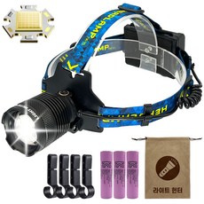 라이트헌터 파워맥스 모션센서 XHP360 헤드랜턴 LED C타입 낚시 해루질 등산 작업용, 헤드랜턴+안전모클립+파우치+배터리, 1개 헤드랜턴+안전모클립+파우치+배터리, 1개