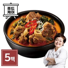 [빅마마] 든든한끼 이혜정의 얼큰우거지갈비탕 500g 5팩, 상세 설명 참조, 상세 설명 참조