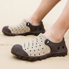 남성용 경량 플라스틱 해변 신발남성용 캐주얼 샌들나막신 뮬 슬리퍼야외 여름