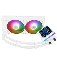 Thermalright Grand Vision 240 ARGB White CPU Water Cooler with Double PWM Fans 2150RPM IPS LCD Scr