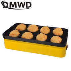 타코야끼팬 타코야키 팬 dmwd 붙지 않는 미니 기계 가정 전기 메이커 문어 공 그릴 전문 요리 도구 8 구멍, 없음