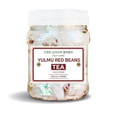 권뱅푸드 국내산 볶은 율무팥차 100티백 (용기) 율무+팥+비트+우엉, 1통, 100g
