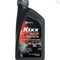 킥스 레이싱 Kixx RACING 0W40 1L 합성 가솔린 디젤 LPG 엔진오일 GDI DPF PAO, Kixx RACING 0W-40 1L, 1개