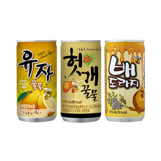 [콤보팩] 일화 유자꿀물 + 헛개꿀물 + 배도라지 175ml X 각 30캔 (총 90캔), 90개