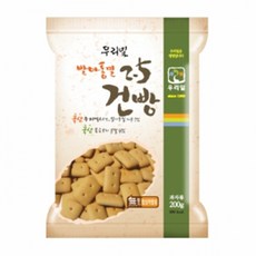 우리밀 두레생협 우리밀발아통밀2.5건빵(200g) 4개, 단일 수량