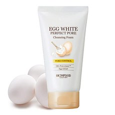 SKIN FOOD Egg White Perfect Pore Cleansing Foam 5.07 oz. (150ml) - Egg Yolk Albumin Contained Pore, 단일상품