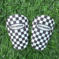 키커스 축구 풋살 미니 신가드 정강이 보호대 그린체커보드 1개 상품 이미지