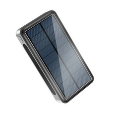 dreambattery 태양광 듀얼충전 무선충전기능 30000mah 보조 배터리, 블랙